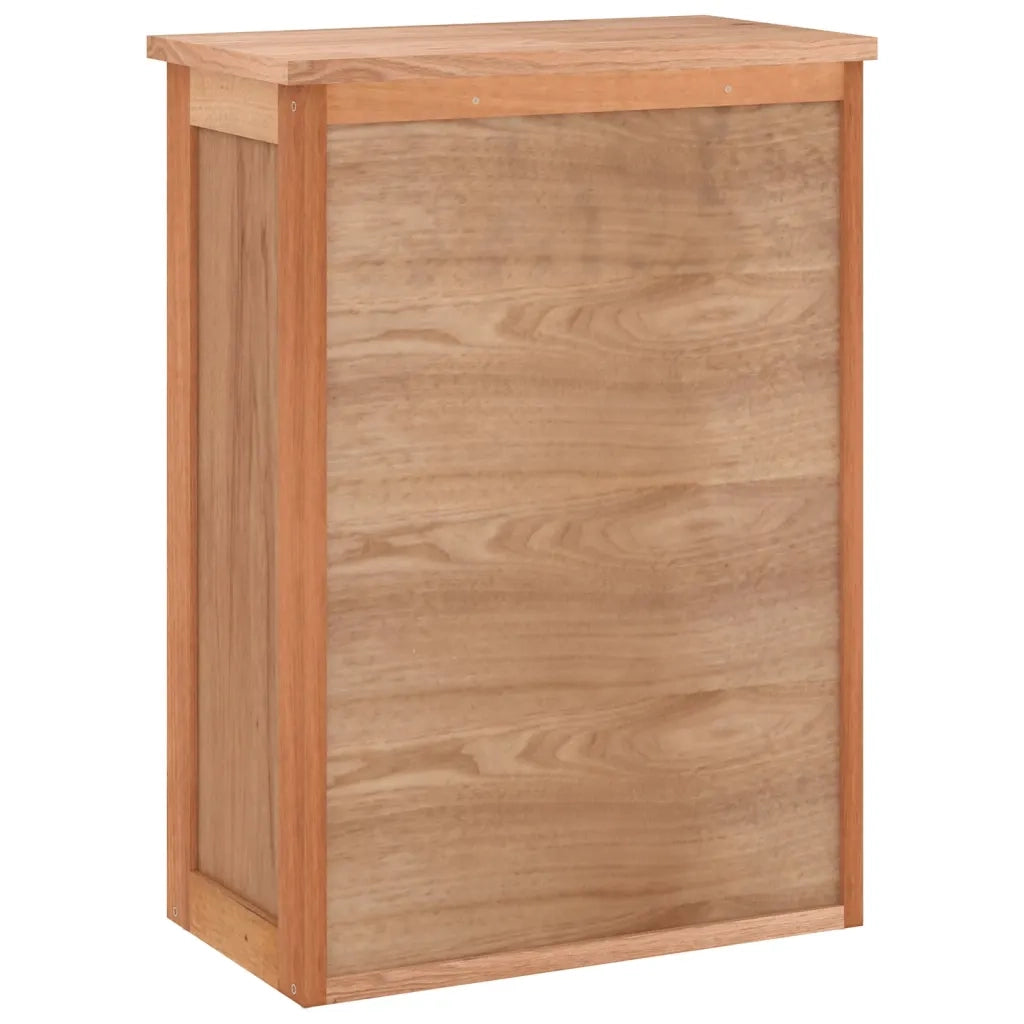 Armadietto da Bagno a Parete 42x23x60 cm Legno Massello di Noce 350357