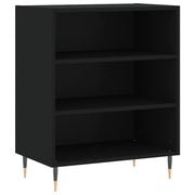 Credenza | Madia | Buffet da pranzo | Armadio da pranzo Nera 57x35x70 cm in Legno Multistrato