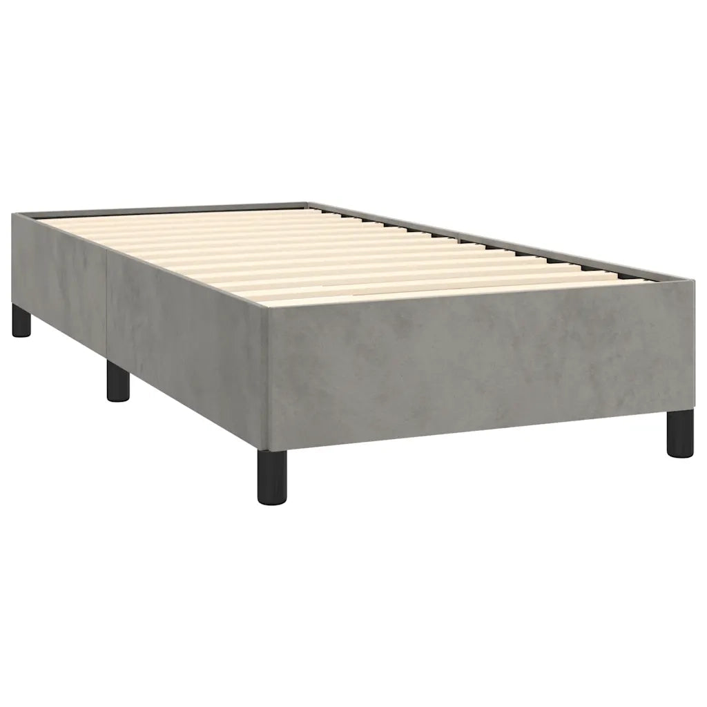 Struttura letto senza Materasso Grigio Chiaro 100x203 cm singolo XL Velluto 347351