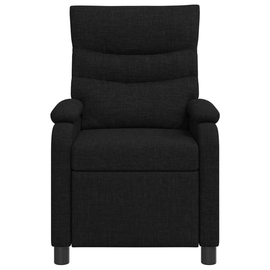 Divano Sedia-Poltrona reclinabile Nero Tessuto 883980