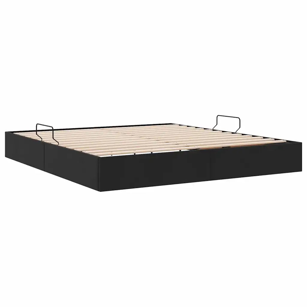 Letto con Contenitore Nero 180 x 200 cm Velluto 3370129