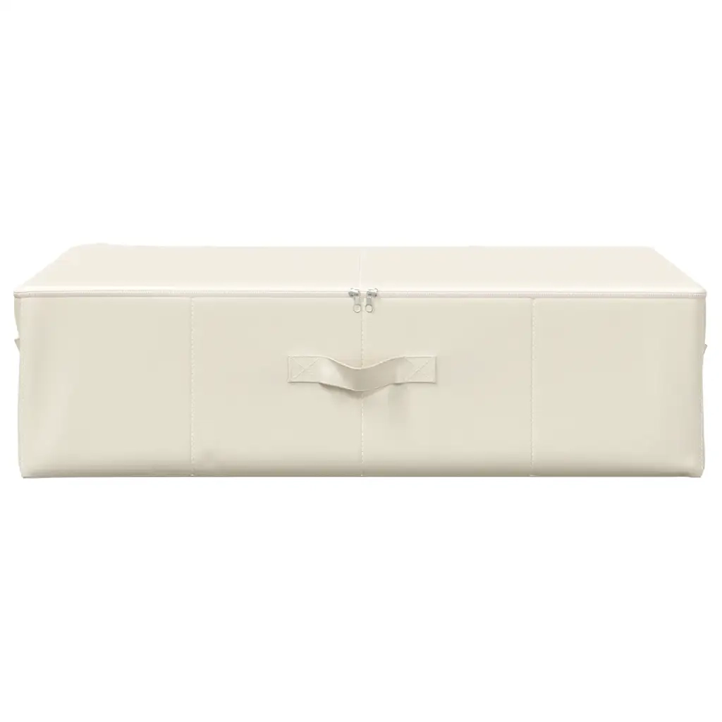 Scatole Portaoggetti 2pz in Tessuto 70x40x18 cm Crema 332908