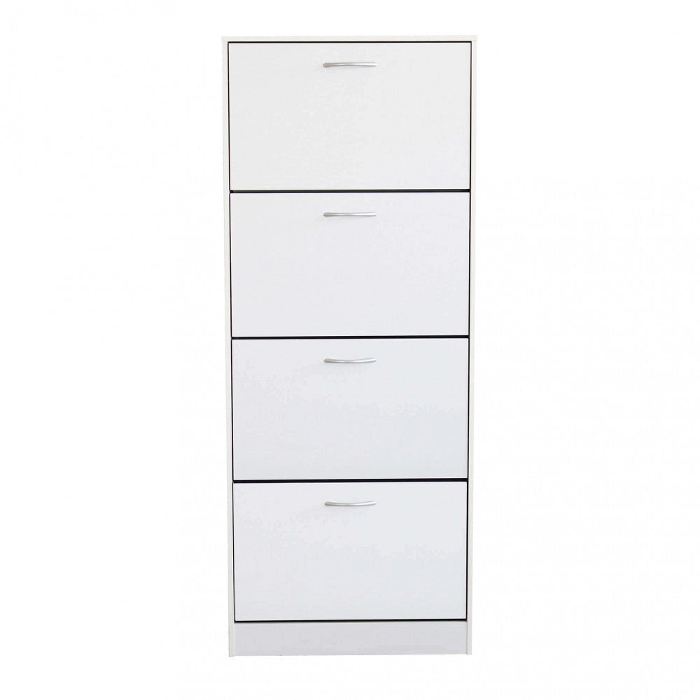 Scarpiera Wendy 60x24x150 h cm in Legno Bianca