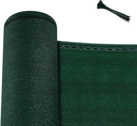 Sistema di Recinzione in HDPE - Zonizzazione - Barriera Esterna - Resistente ai Tagli, Blocca UV, Facile da Installare - Verde - 1m-2m x 6m-25m
