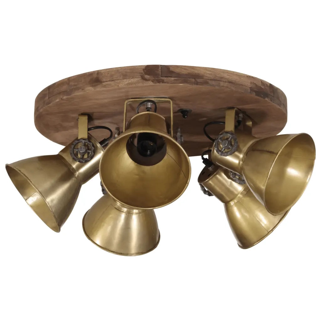 Lampada a Soffitto 25 W Ottone Anticato 50x50x25 cm E27 CFW1335274