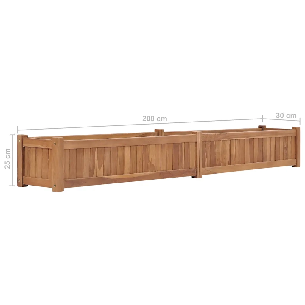 Letto Rialzato da Giardino 200x30x25 cm in Massello di Acacia 48970