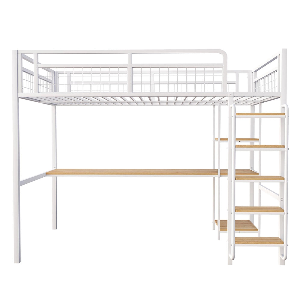 Letto a castello - Xylo - 140x200 cm metallo bianco