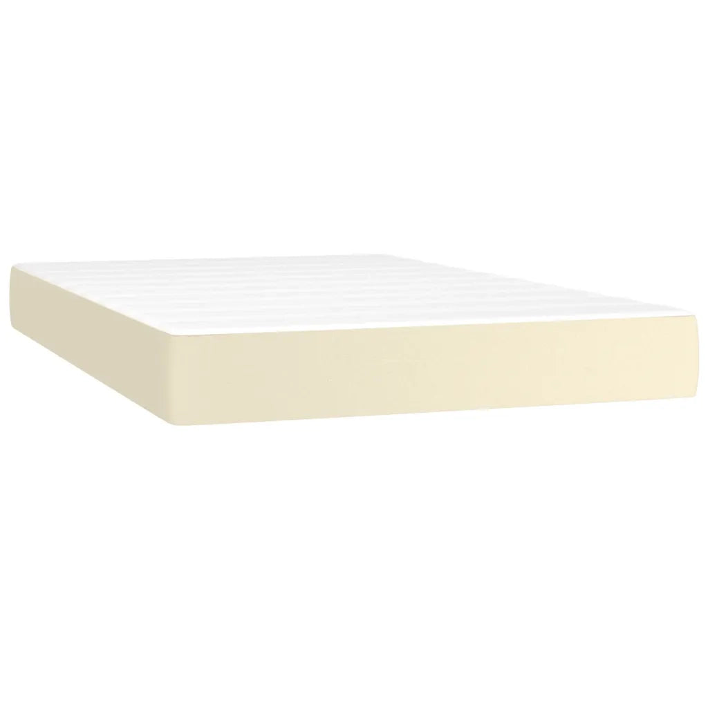 Giroletto a Molle con Materasso Crema 120x200 cm in Similpelle 3142715