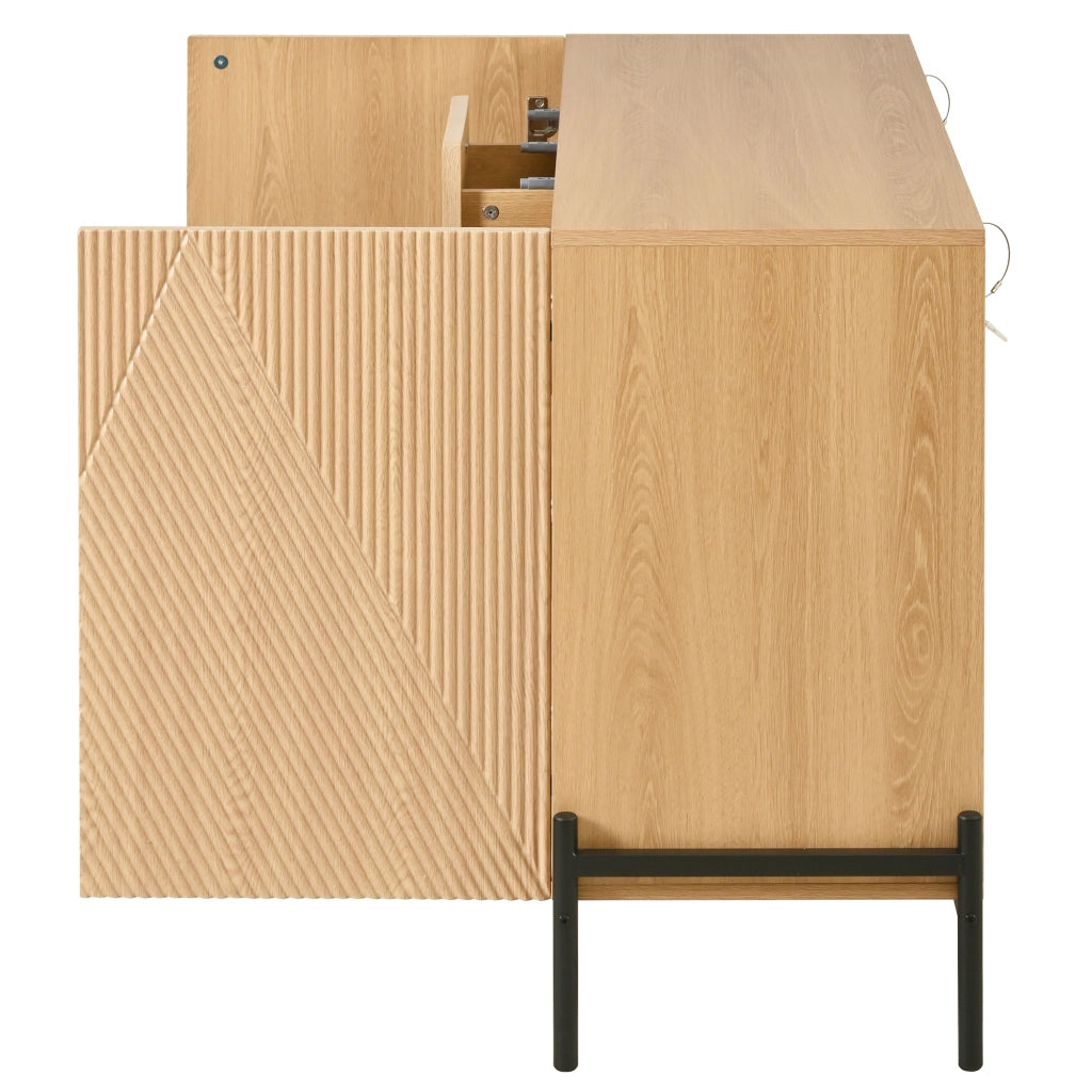 Credenza Moderna con Ante e Cassetto ¨C Xylo ¨C Legno, Bianco