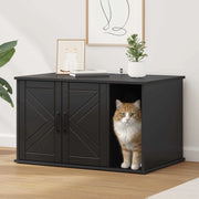 Casa per Gatti Nero 85 x 55 x 50 cm Legno multistrato