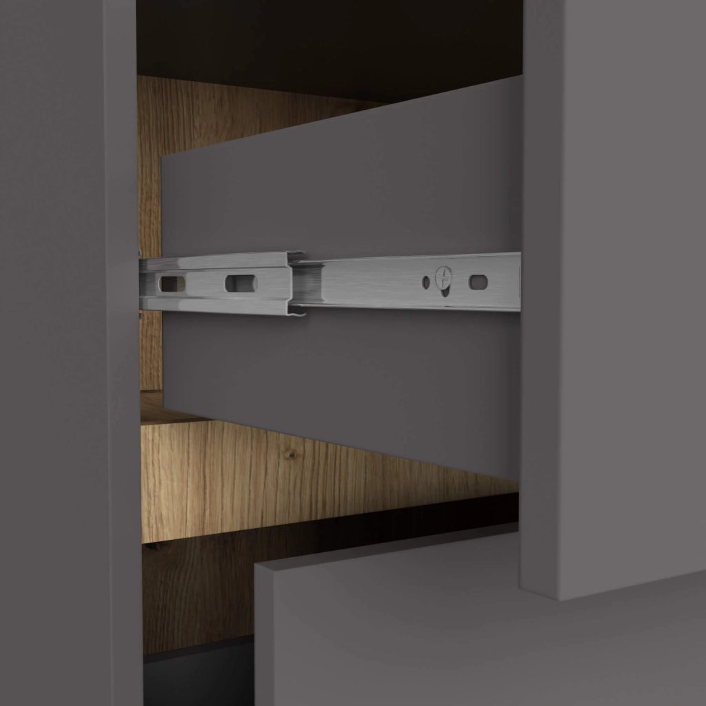 Mobile bagno sospeso senza lavabo VAMI Grigio Grafite, Rovere Artisan 90 cm 2 cassetti 90x45,5x60 cm