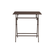 Tavolo Lucca in alluminio pieghevole 60 x 60, colore chocolate Moia