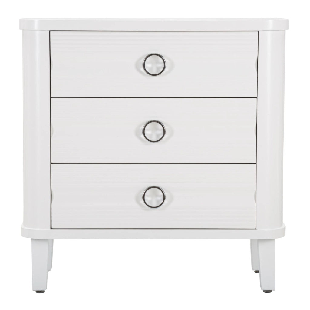 Cassettiera VKH7, Bianco, Legno, 81x40x84 cm