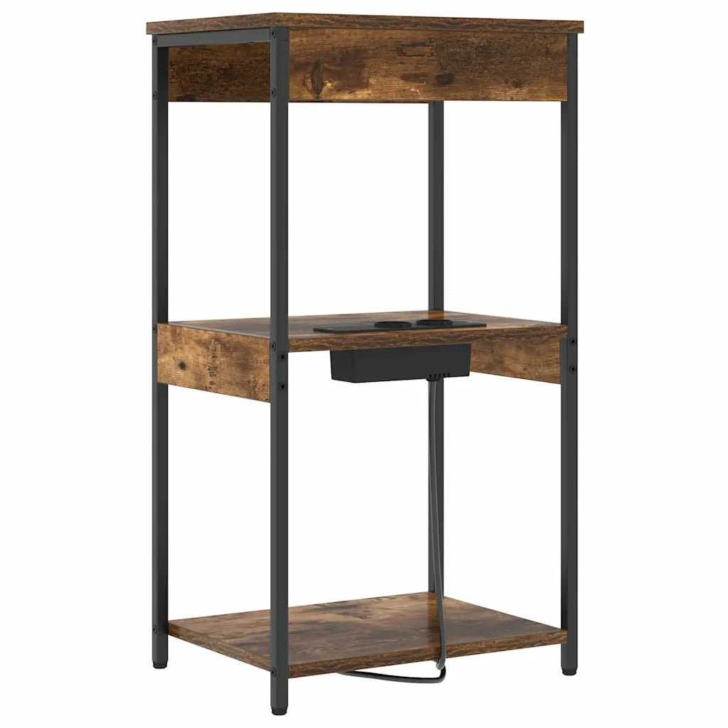 Armadio da Notte Rovere fumé 41 x 31 x 76 cm Legno multistrato 859547