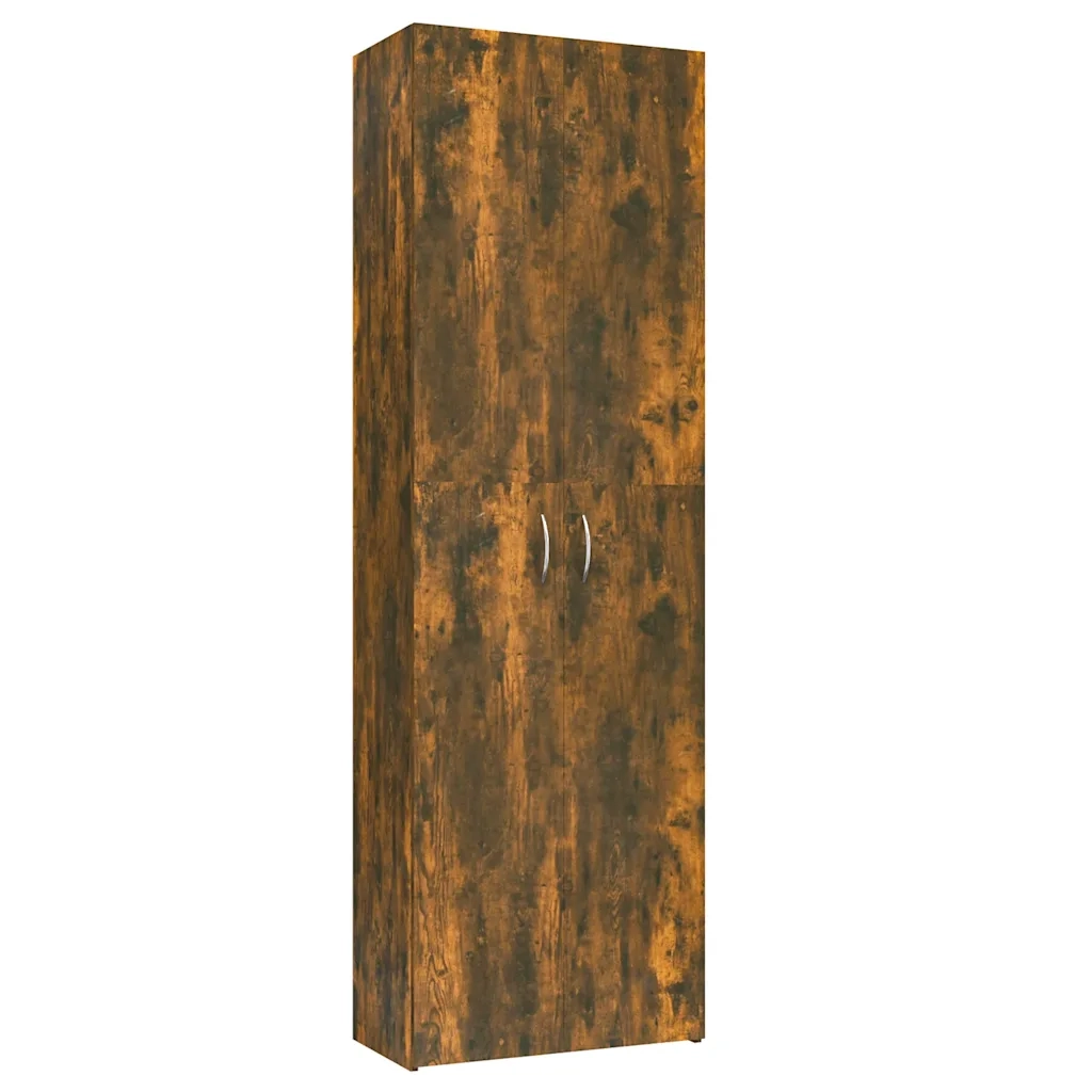 Armadio per Ufficio Rovere Fumo 60x32x190 cm Legno Multistrato CFW3778945