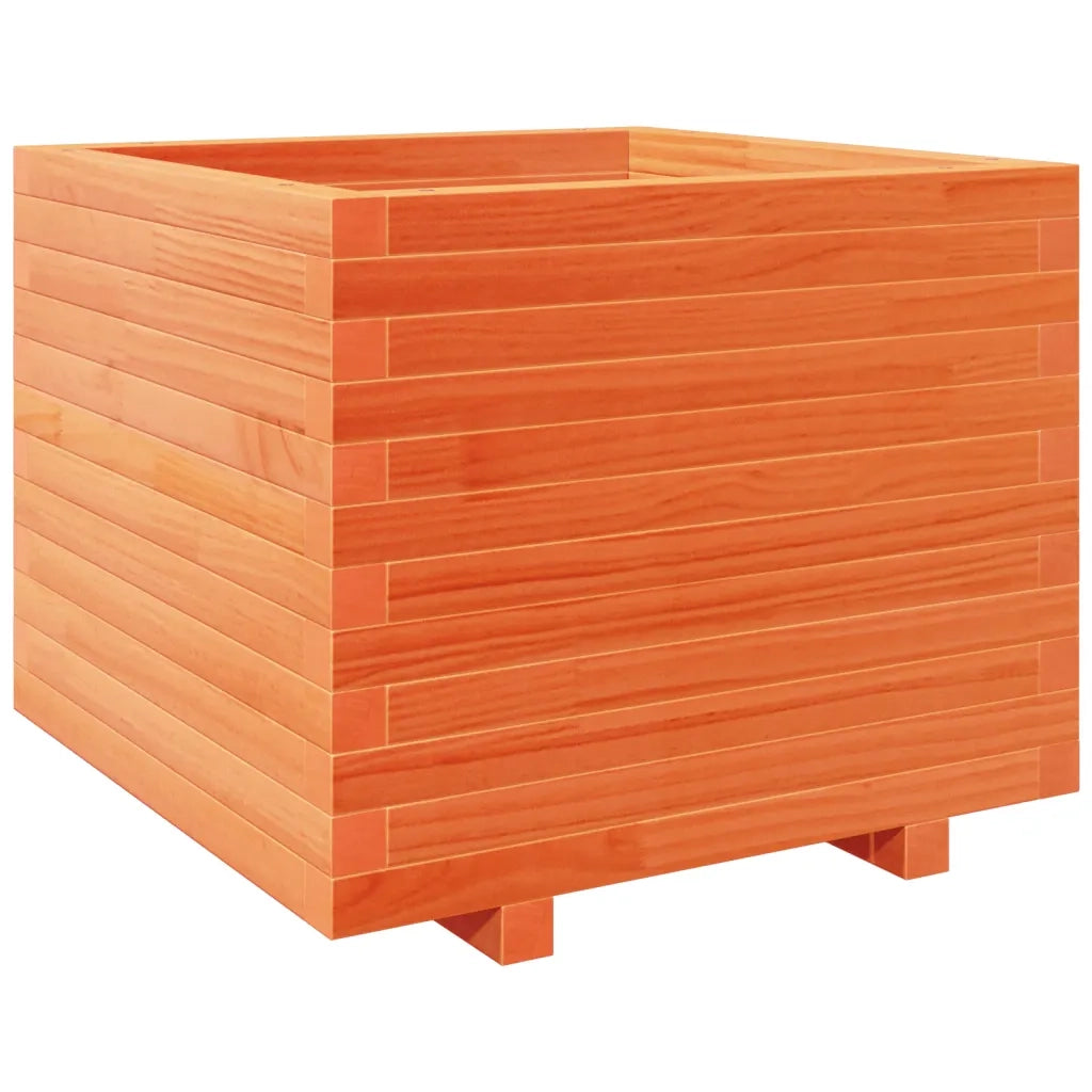 Fioriera Giardino Marrone Cera 60x60x49,5cm Legno Massello Pino 3282521