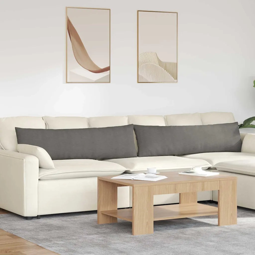 Cuscini da Divano 2 pcs Grigio chiaro 145 x 40 cm