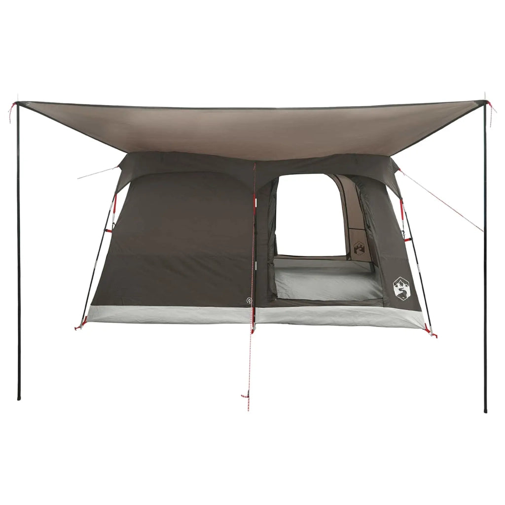 Tenda Familiare Marrone Grigio 380 x 260 x 190 cm Poliestere 42029001