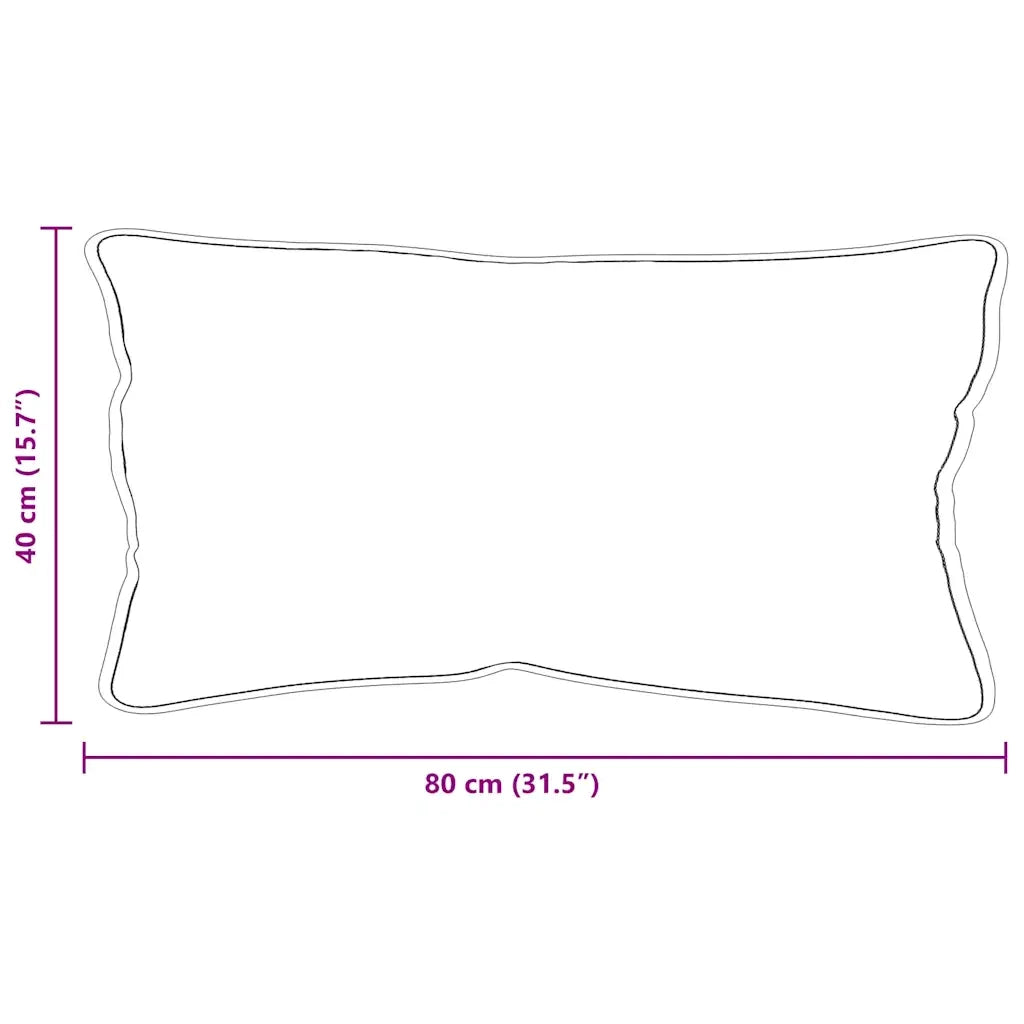 Cuscino con cuscino Bianco 80 x 42 x 20 cm Cotone e Poliestere CFW9537014