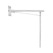 Maniglione ribaltabile inox bianco con appoggio a pavimento nofer 15062.W