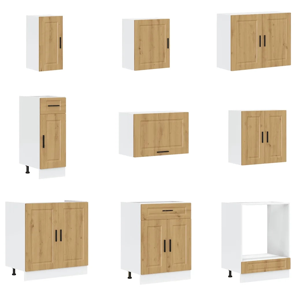 Set Mobili da Cucina 14 pz Porto Rovere Artigianale Truciolato