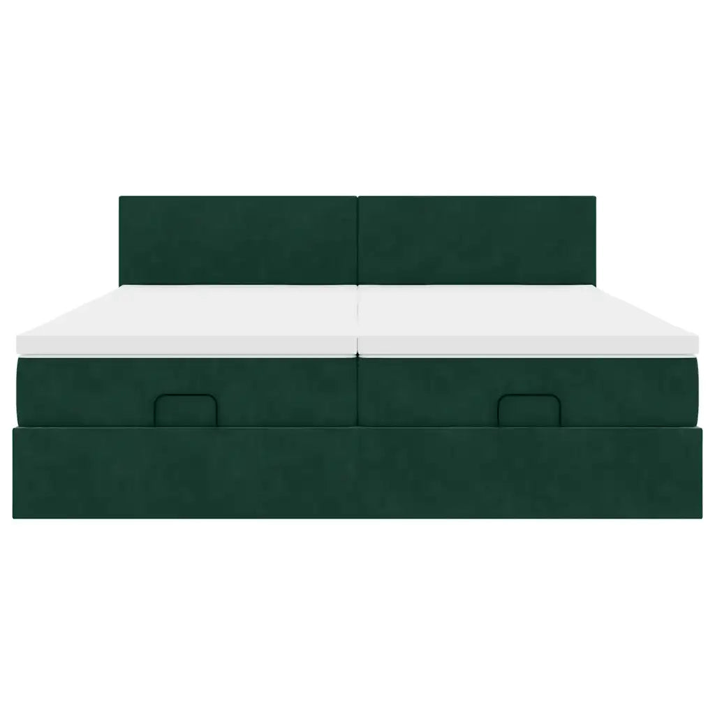 Struttura Letto Pouf con Materassi 180x200 cm Velluto 3312908