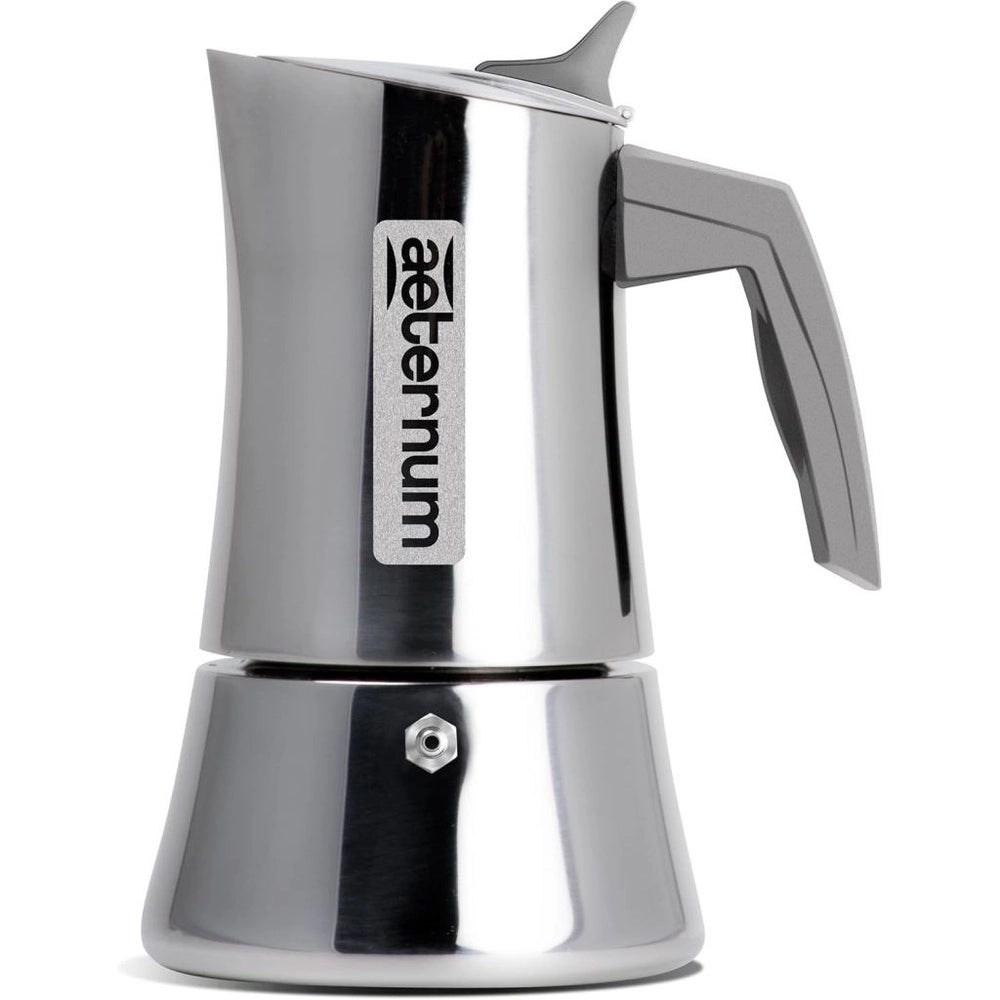 Macchinetta Caffè Caffettiera in Acciaio Inox ad Induzione La Divina 2 Tazze