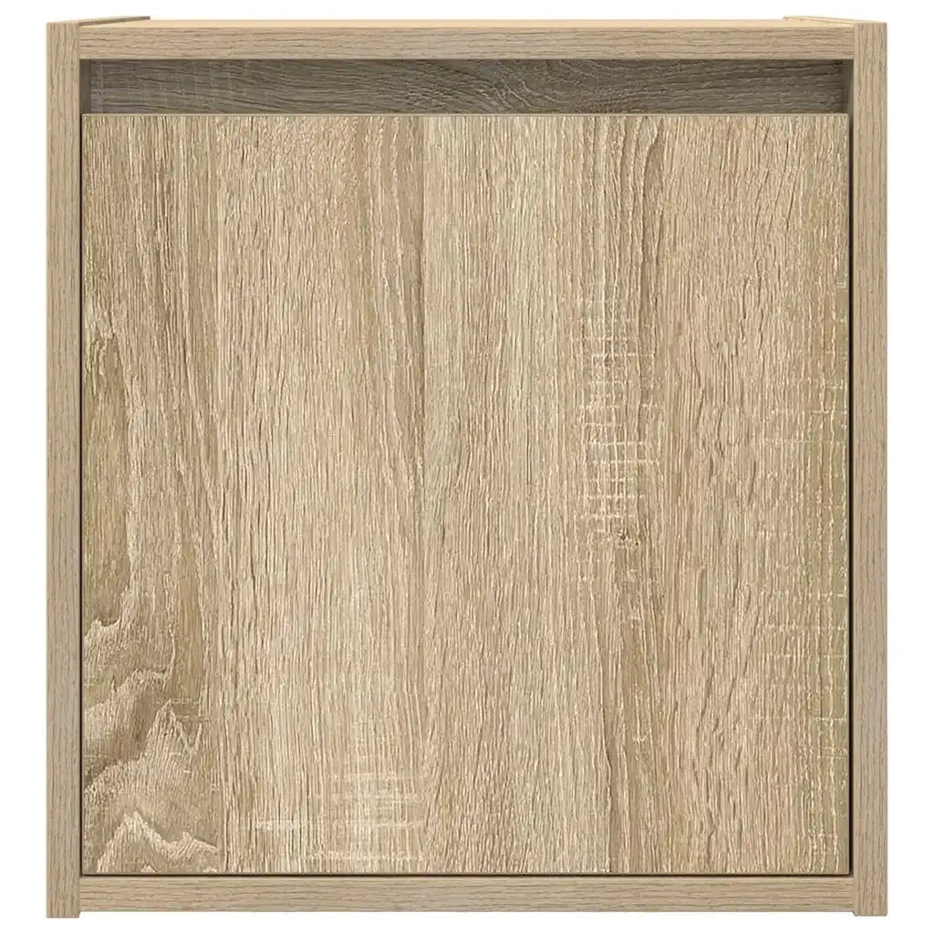 Comodini a Muro 2 pz Rovere Sonoma 38x34x40 cm