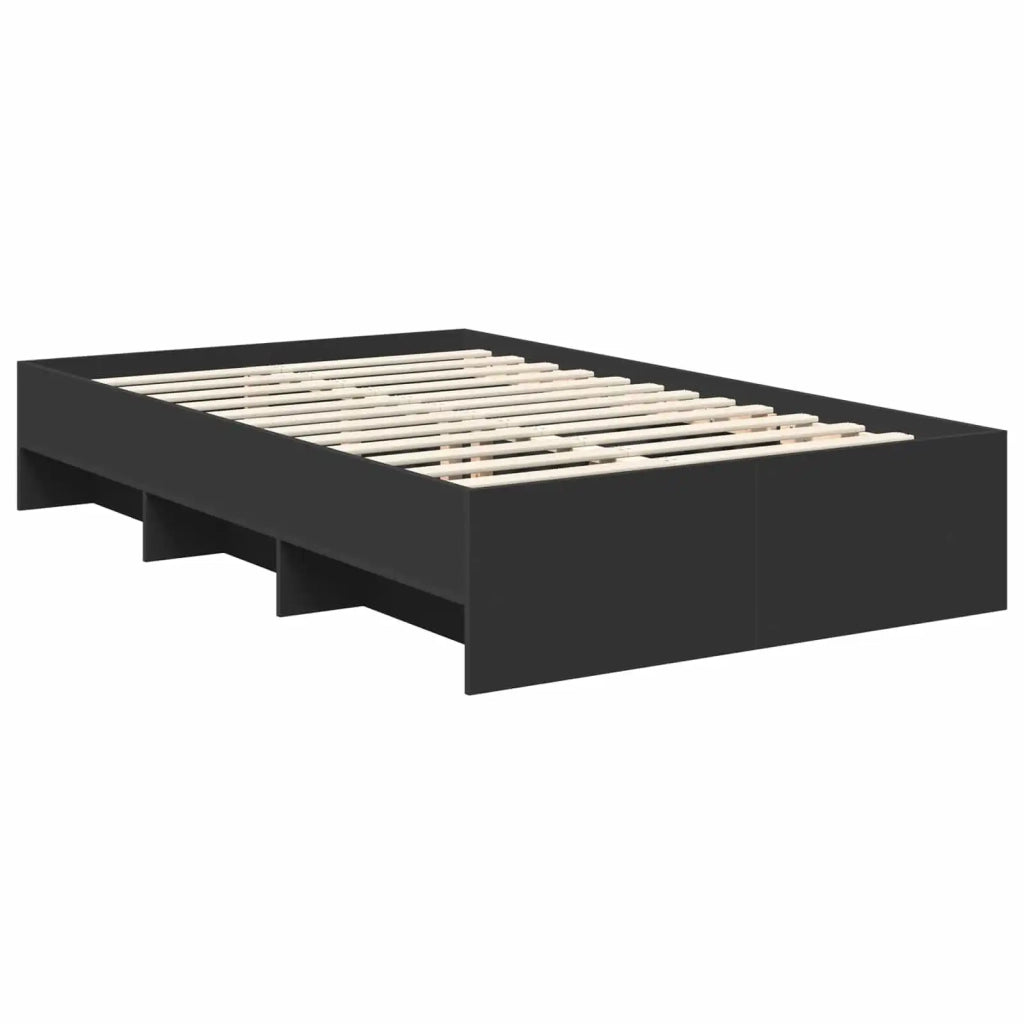 Struttura del letto Nero 120 x 123 cm Legno multistrato