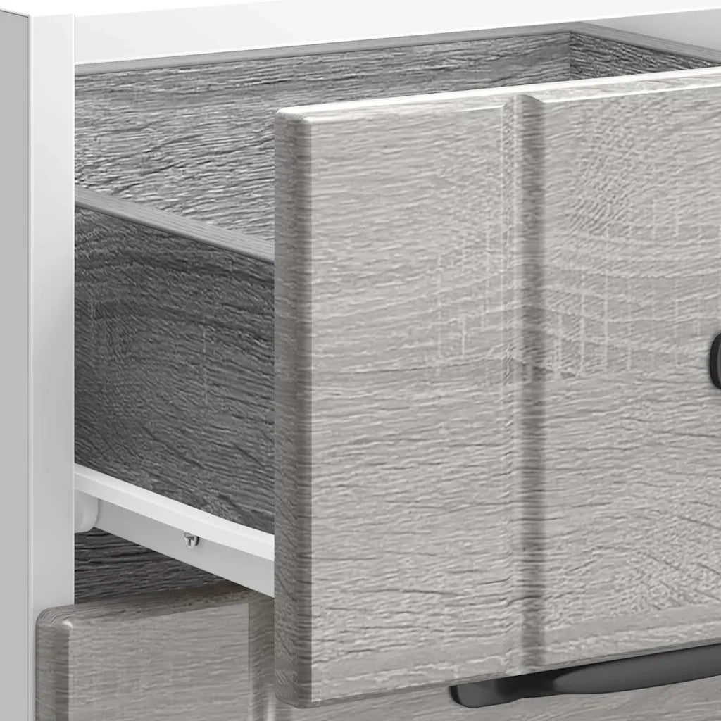 Base da Cucina-Mobile Base da Cucina Lucca Grigio Sonoma in Legno Multistrato 120130