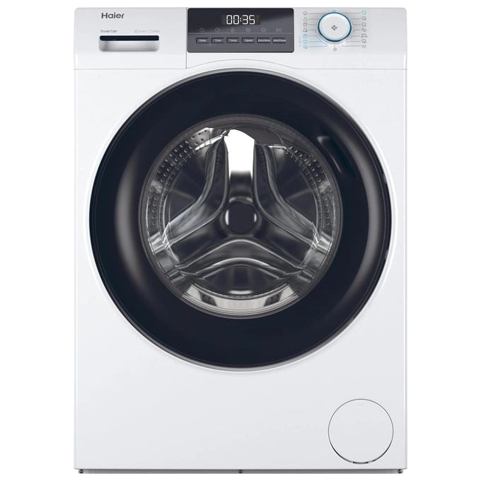 Haier I-Pro Serie 1 Serie 1, Lavatrice Carica Frontale 10 KG, 20% più efficente della classe A, 1400 giri, Bianco, Inverter, Refresh, HW100-BP14929A-S