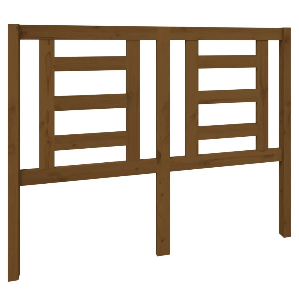 Testiera per Letto ambra 126x4x100 cm in Legno Massello di Pino