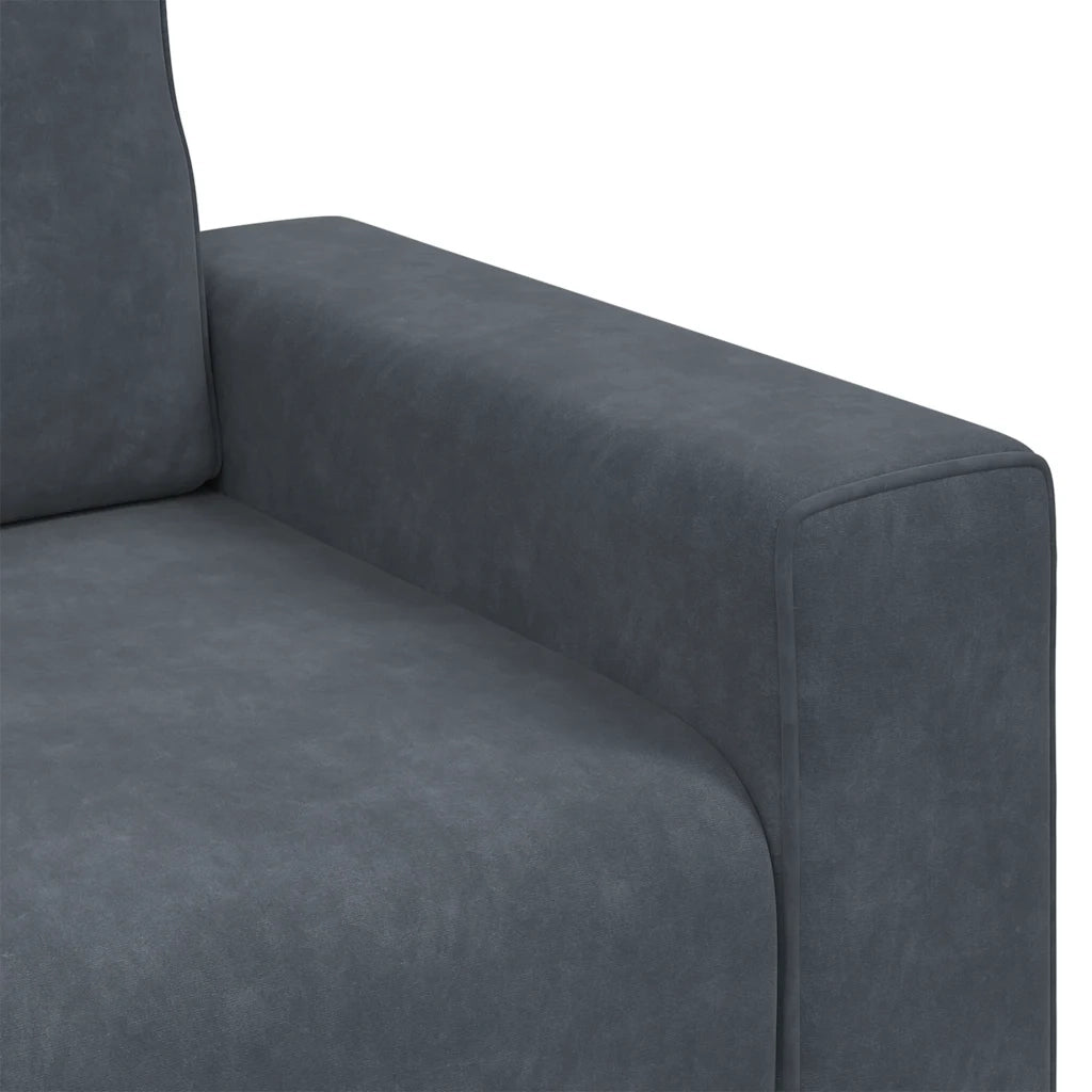Divano Sedia-Poltrona-Sofa Relax Grigio Scuro 60 cm Velluto 289649