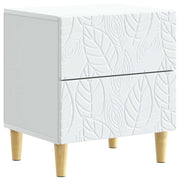 Set di 2 Comodini | Armadio da Notte | Mobiletto da notte Bianco 43 x 34,5 x 48 cm Legno ingegnerizzato