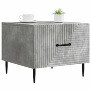 Tavolino da salotto | Tavolino da caff¨¨ | Tavolino da Soggiorno con cassetto Grigio Cemento 49 x 50 x 40 cm