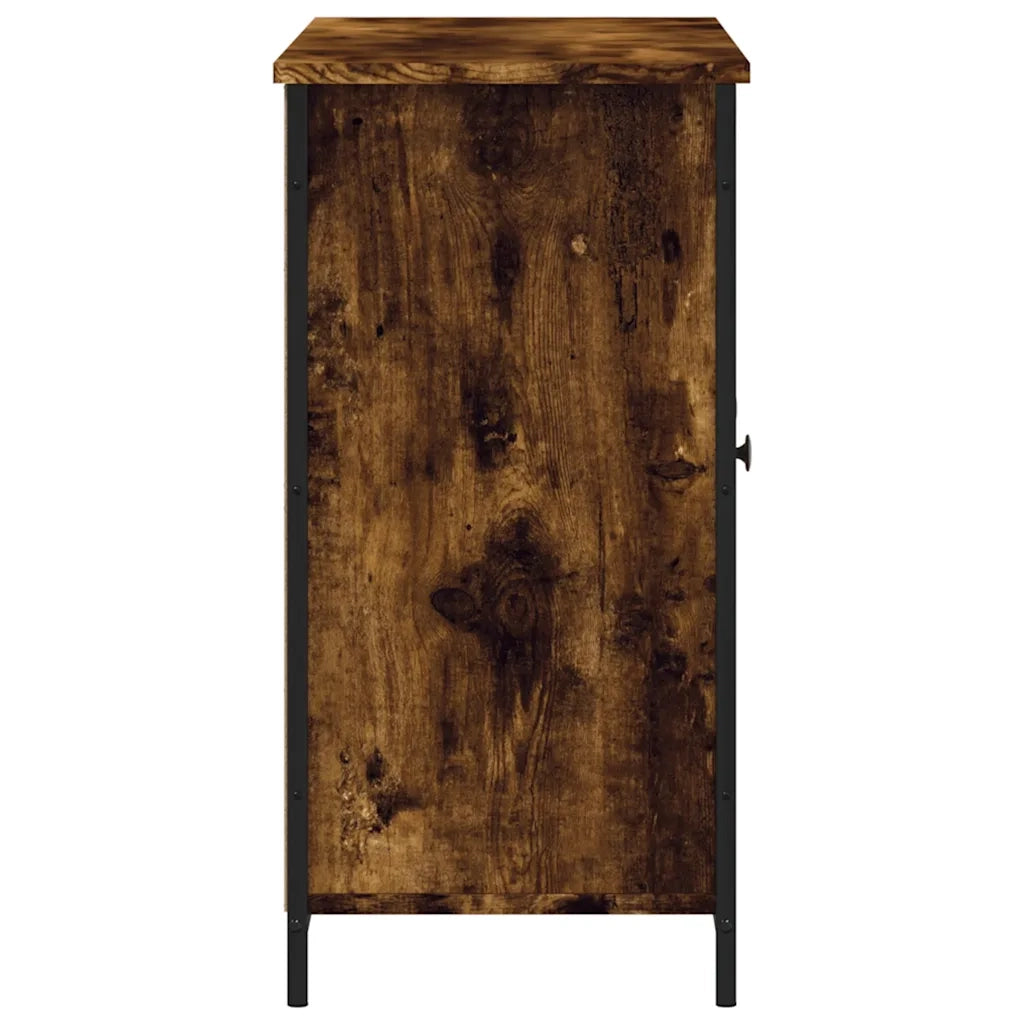 Credenza | Madia | Buffet da pranzo | Armadio da pranzo Rovere Fumo 100x35x70 cm in Legno Multistrato