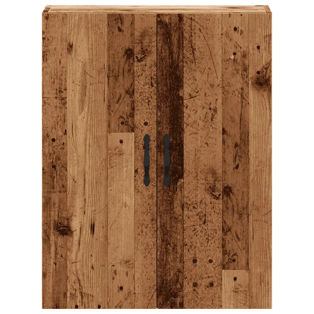 Mobile a Parete Legno Antico 69,5x34x90 cm in Truciolato