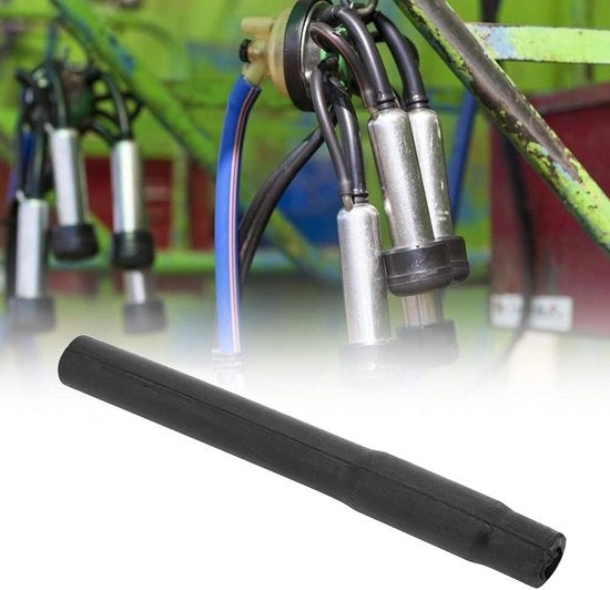 Accessori per macchina da latte - Set di tubi di collegamento in gomma - Tubo di collegamento corto in gomma nera - 4 pezzi in confezione.