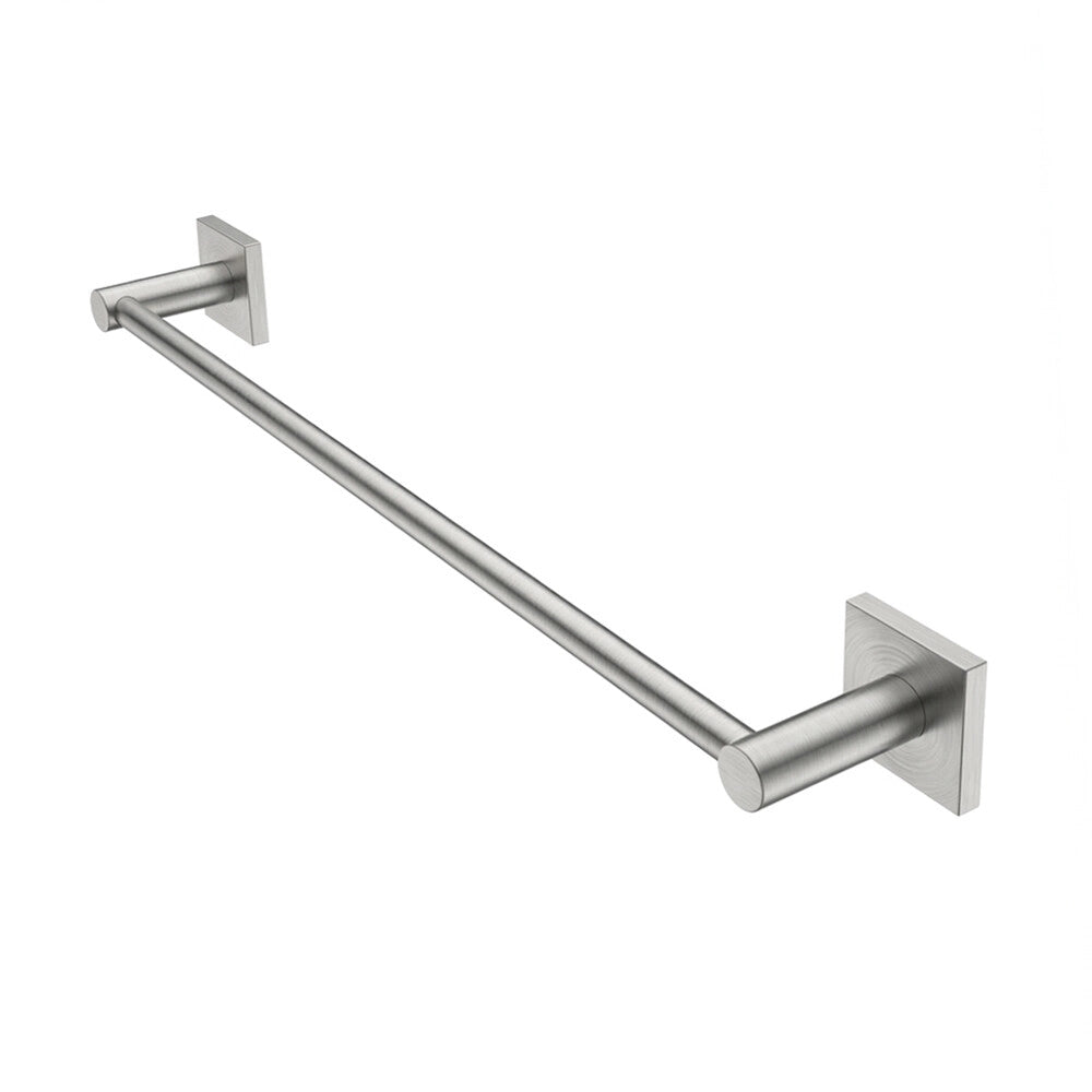 Porta asciugamani da muro 45 cm in acciaio inox spazzolato Sidera