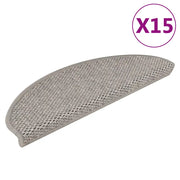 Tappeti Autoadesivi Scale Aspetto Sisal 15 pz 65x25 cm Talpa cod mxl 75679