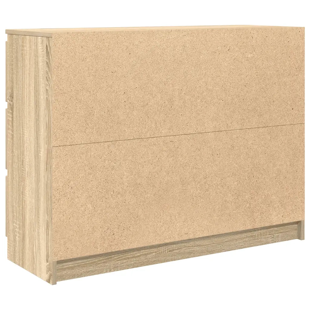 Credenza Rovere Sonoma 100x35x76 cm in Legno Multistrato