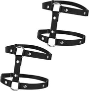 Bendibili Cinture Gotiche Punk - 2 Pezzi - Elastiche - Cinture di Jeans - Accessori di Festa per Donne e Ragazze