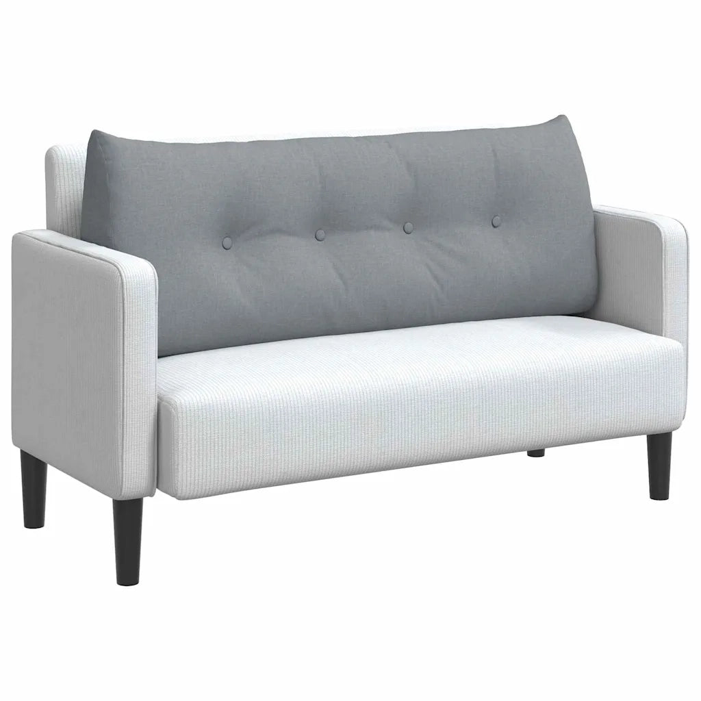 Cuscino per Schiena | Cuscino dorsale Grigio chiaro 120 x 24 x 50 cm Tessuto