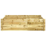 Fioriere | Cassetta per fiori | Letto Rialzato 150x100x40 cm in Legno Impregnato