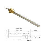 Resistenza Candeletta Stufa a pellet 3/8 280W 160mm UNGARO KARMEK 150mm battuta - UNIVERSALE