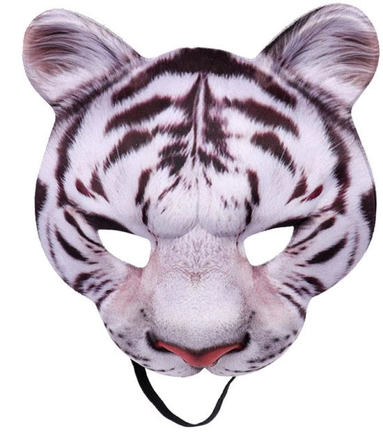 Maschera animale Realistica - Mezza faccia - Maschera di costume animale - Carnevale/Festa - Accessori di cosplay - Presa antiscivolo - Maschera di costume