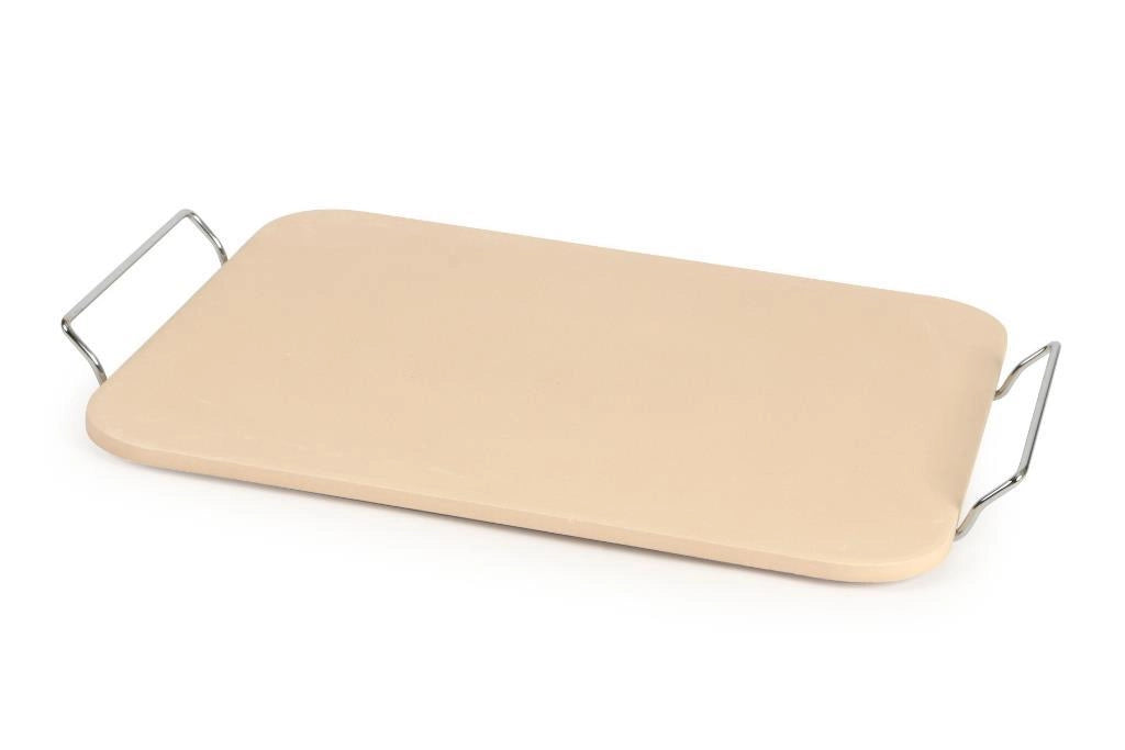 Piastra in Ceramiuca Pietra Cuocipizza con supporto in Metallo 38 x 30 cm