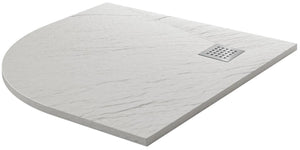 Piatto Doccia Semicircolare 90x90 cm in Acrilico Fosterberg Azalea 4 Bianco