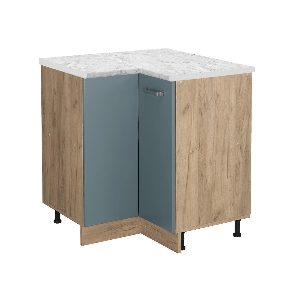 Vicco Mobile ad angolo cucina Grigio-blu 75.6 cm PL Marmo