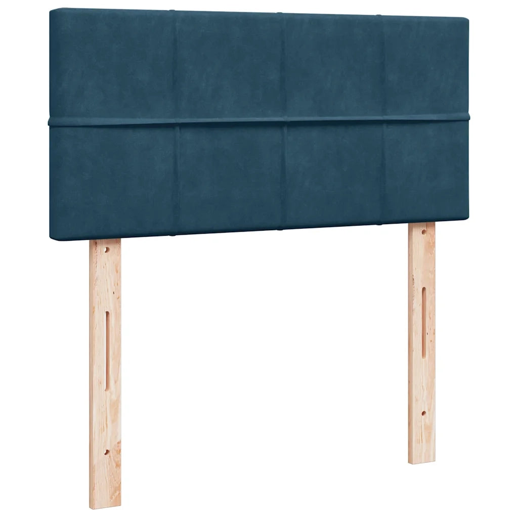 Struttura Letto Pouf con Materasso 90x200 cm in Velluto 3311751
